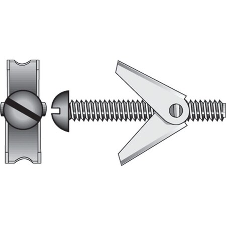 Aceds 0.25 x 3 in. Round Head Toggle Bolt, 12PK 5335302
